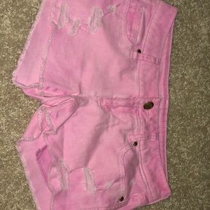 Pink shorts